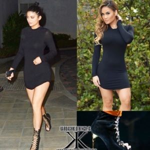 Fashion Nova Beverly Hills Tunic Black Mini Dress